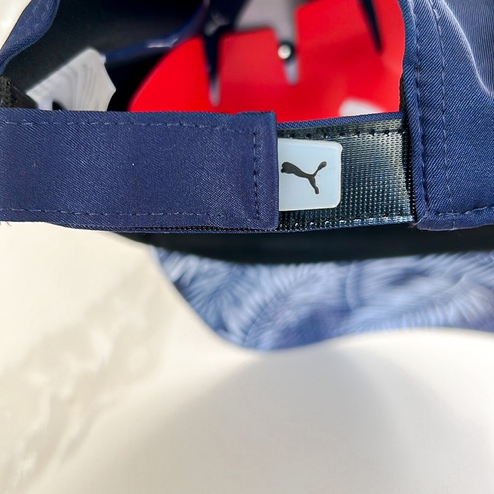 Puma x Golf Navy Blue and White Adjustable Baseball Hat - Picture 9 of 12
